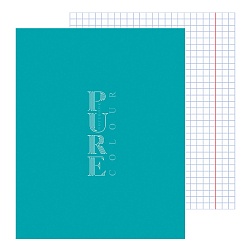 тетрадь  48л кл. purecolour "аквамарин" обложка мел картон