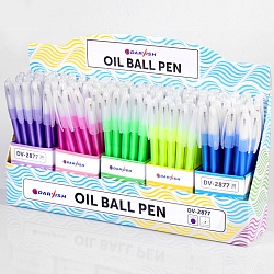 ручка шар. синяя на масляной основе "darvish" корпус цветной