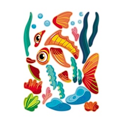 наклейки а6 4л собери картинку рыба_морской конёк