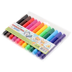 фломастеры 12цв  "весёлые зверята-1" jumbo