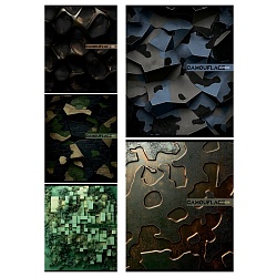 тетрадь  48л кл. "разный камуфляж" обложка твин-лак