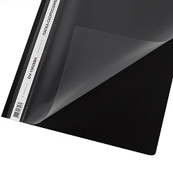 папка-скоросшиватель а4 чёрная 120/180мкм