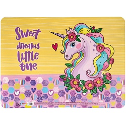 настольное покрытие для лепки а3+ единорог в цветах