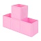 органайзер-трансформер  настольный пластиковый 3 отделения розовый