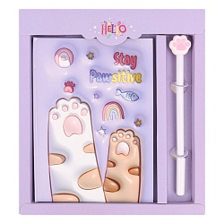 Блокнот 13*18см 50л в клетку + ручка "Meow"