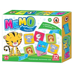 игра мемо «зверята»