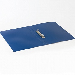 папка с 2-мя кольцами 21мм "brauberg" синяя 500мкм (до 120 листов)