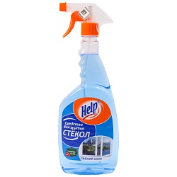 средство для мытья стекол "help" свежий озон 750 мл с распылителем