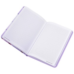 Блокнот A5  80л обложка кожзам "Планеты" клетка