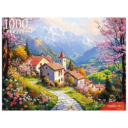 пазлы 1000 элементов городок в горах