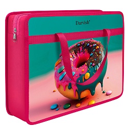 папка детская с ручками "яркий пончик"