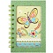 Блокнот 14,5*9,8см 60л на спирали "бабочка" со стразами
