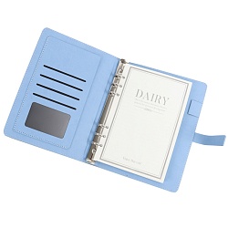 ежедневник а5 недатиров. 100л обложка кож.зам. на кольцах с магнитной застёжкой