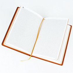 книжка записная 13,5*19см  "darvish" обложка кожзам тиснение с цветным срезом