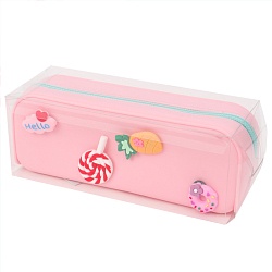 пенал силиконовый розовый