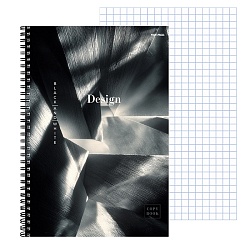 тетрадь  а4  80л кл. на гребне "абстрактный дизайн-7"