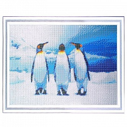 алмазная  живопись 40*50см  пингвины