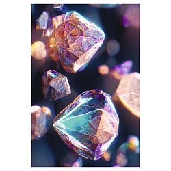 книга для записей а6 (110*145) 64л бриллианты обложка ламинация chameleon