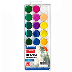 краски аквар. 24цв. "art пейзаж" медовые  б/к