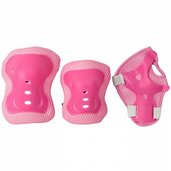 комплект защиты розовый  (колени, локти, запястья) 