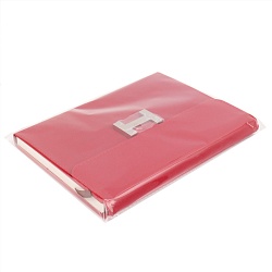 ежедневник а5 недатиров. 112л  обложка кож.зам. красная