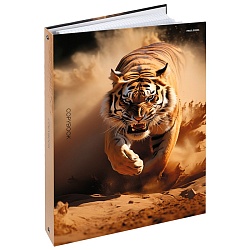 тетрадь на кольцах а4 120л  "тигр в пустыне"