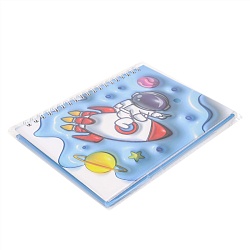 Блокнот 13*18см 48л на спирали в клетку "Космонавт"