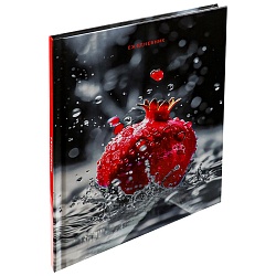 ежедневник недатированный  а5  80л "яркий гранат" 7бц