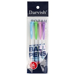 набор ручек шар.  4шт/уп корпус белый 