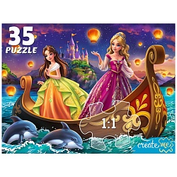 пазлы-макси 35 элементов принцессы на корабле
