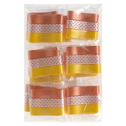 набор декоративных лент для оформления подарков в жёлтых оттенках 1*13*9,5