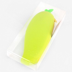 пенал силиконовый "манго"  225*80мм, цвет ассорти