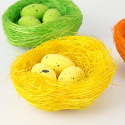 сувенир декоративный "гнезда с яйцами" 3шт/уп (набор)