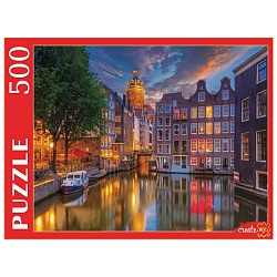 пазлы  500 элементов ночные огни амстердама