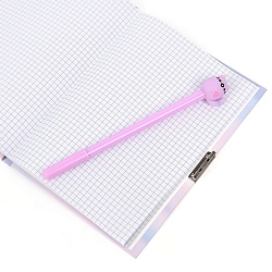 Блокнот 13,5*18 см 50л с замком "Милый котенок" с ручкой