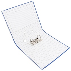 папка-регистратор  а4 5 см синяя с мет. окантовкой