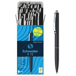 ручка автоматическая шар. синяя  schneider  к15  корпус чёрный