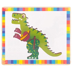 пазл деревянный 3d "динозавр". игрушка