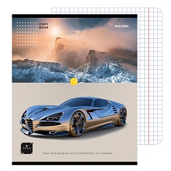 тетрадь  96л кл. "навигация и авто" обложка цветная мелованная