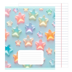 тетрадь  18л линейка  цв. обл "леденцы" (без слова тетрадь)