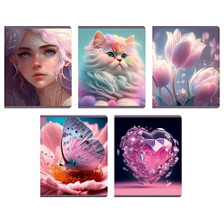 тетрадь  48л кл. "нежный микс" обл. мелов. картон , ламинация glitter