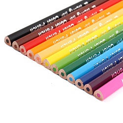 карандаши 12цв трёхгранный корпус "весёлые животные"