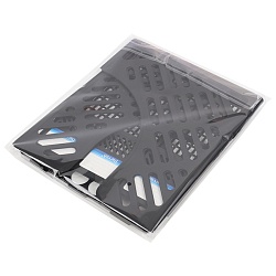 лоток вертикальный 3 отделения сборный чёрный