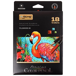 карандаши 18цв круглый корпус "дикий мир"