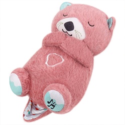 мягкая игрушка "выдра" розового цвета