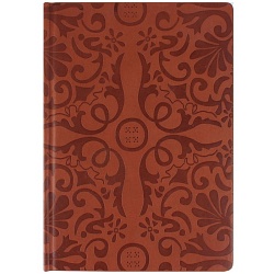 книжка записная 13,5*19см  "darvish" обложка кожзам тиснение с цветным срезом