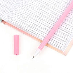 Блокнот 13,5*18 см 50л с замком "Котик с бантиком" с ручкой