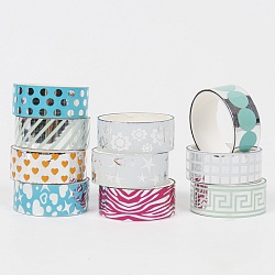 лента декоративная клейкая фольгированная 15мм*3м 10шт в наборе