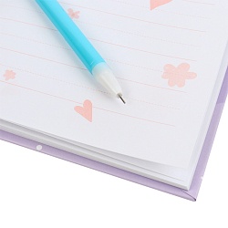 Блокнот A5  50л "Весёлые единороги"  с ручкой в наборе