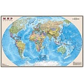 Карта мира полит. 1:35М лам. (в пластик. тубусе)